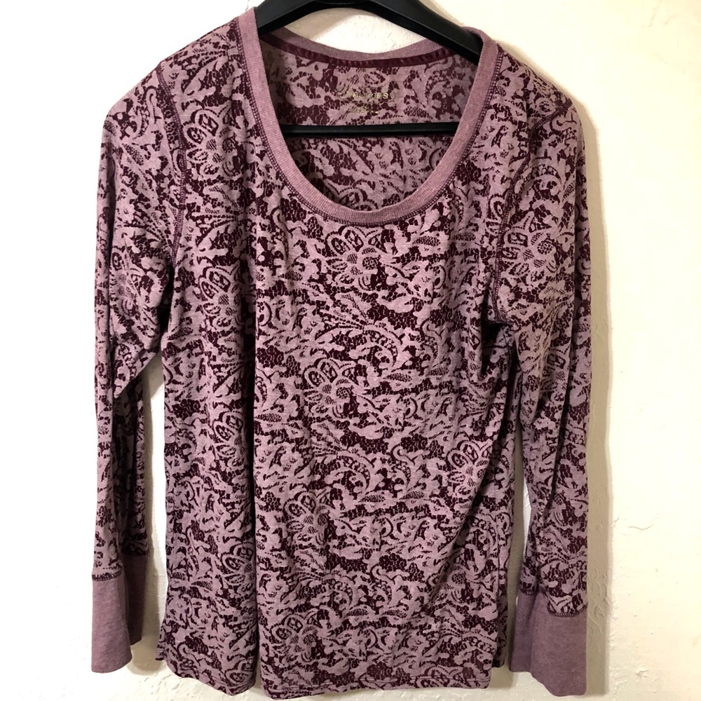 Sheer long sleeve shirt
